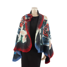 Charger l'image dans la galerie, Vibrant butterfly shawl #228-18