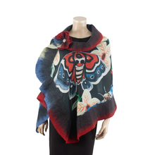 Charger l'image dans la galerie, Vibrant butterfly shawl #228-18
