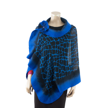 Charger l'image dans la galerie, Vibrant blue royal shawl #228-31