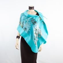 Load image into Gallery viewer, Linked cyan scarf #168-65