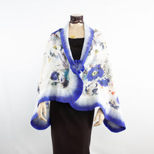 Load image into Gallery viewer, Vibrant peacock shawl #228-52