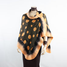 Charger l'image dans la galerie, Vibrant polka dot beige shawl #228-3
