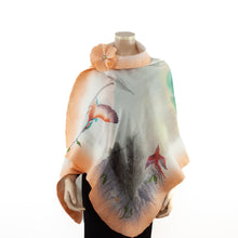 Load image into Gallery viewer, Vibrant sin white shawl #228-15