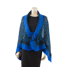 Charger l'image dans la galerie, Vibrant blue royal shawl #228-31

