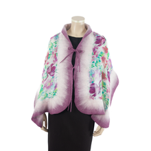 Load image into Gallery viewer, Linked orchid scarf #168-9
