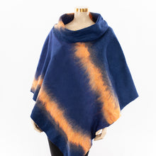 Load image into Gallery viewer, Poncho Blue Orange One Of A Kind SW010
