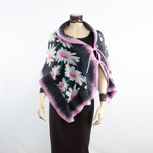 Load image into Gallery viewer, Linked  white flowers scarf #168-11
