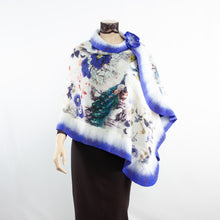Charger l'image dans la galerie, Vibrant peacock shawl #228-52
