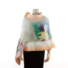 Load image into Gallery viewer, Vibrant sin white shawl #228-15

