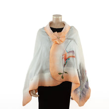 Load image into Gallery viewer, Vibrant sin white shawl #228-15
