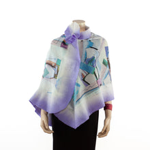 Charger l'image dans la galerie, Vibrant lavender abstract shawl #228-8
