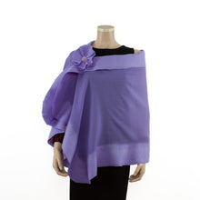 Load image into Gallery viewer, Lavender unicolor wool shawl #208-1wool
